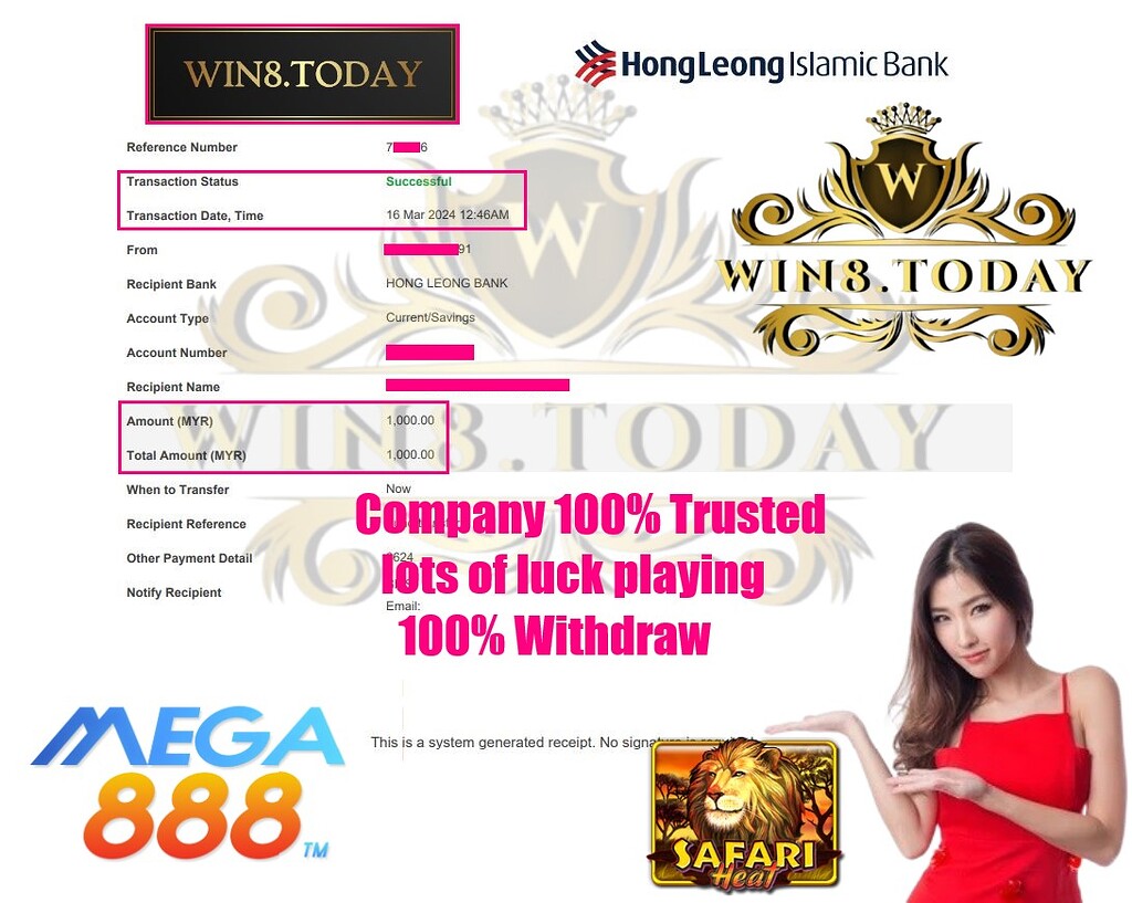 🎰 Get ready to win big with Mega888! Discover how to turn MYR 100 into MYR 1,000 in an instant. Play now for mega excitement and mega rewards! 💰🎉 #MegaWins #OnlineCasino