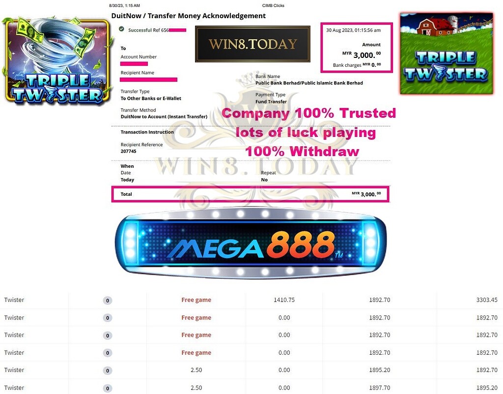 🎰✨ 从75.00马币到3000.00马币！体验Mega888改变生活的竞技场！快来试试你的运气吧！💰💯