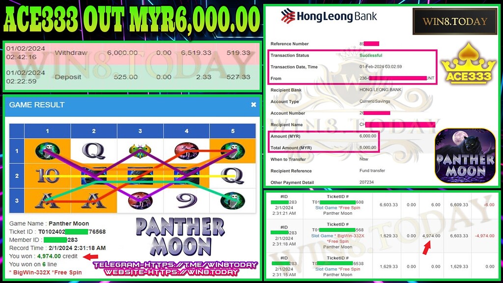 🎰💰😱 The jaw-dropping journey from Ace333 in MYR 500.00 to MYR 6,000.00 will leave you speechless! Read on to uncover the secrets of this incredible casino success story. 🤩💸