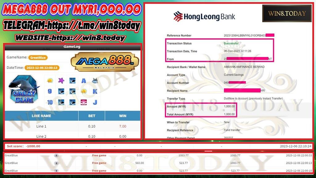  Pagpapalaki ng MYR85 hanggang MYR1,000: Ang Aking Sunod-sunod na Panalo sa Mega888 