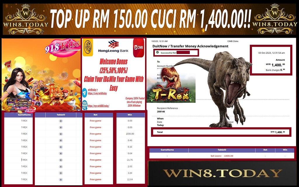 🎰💰 Turn MYR150 into MYR1,400? Discover how I hit the jackpot playing 918kiss! Unleash the casino excitement now! 😱💸