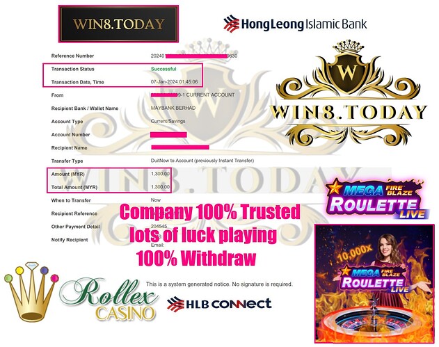  Trik Jitu🎰! Dapatkan kemenangan🤑 MYR1300 dari Rollex11 hanya dengan MYR200. Simak ceritanya👀! #TipsMenang #CasinoOnline 