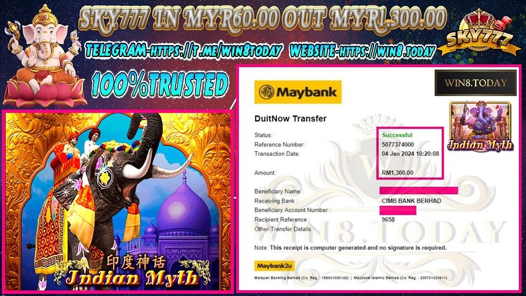  💰Turn MYR60 into MYR1,300 with Sky777! Join us on an addictive gaming journey, full of rewards! 🎰💥 