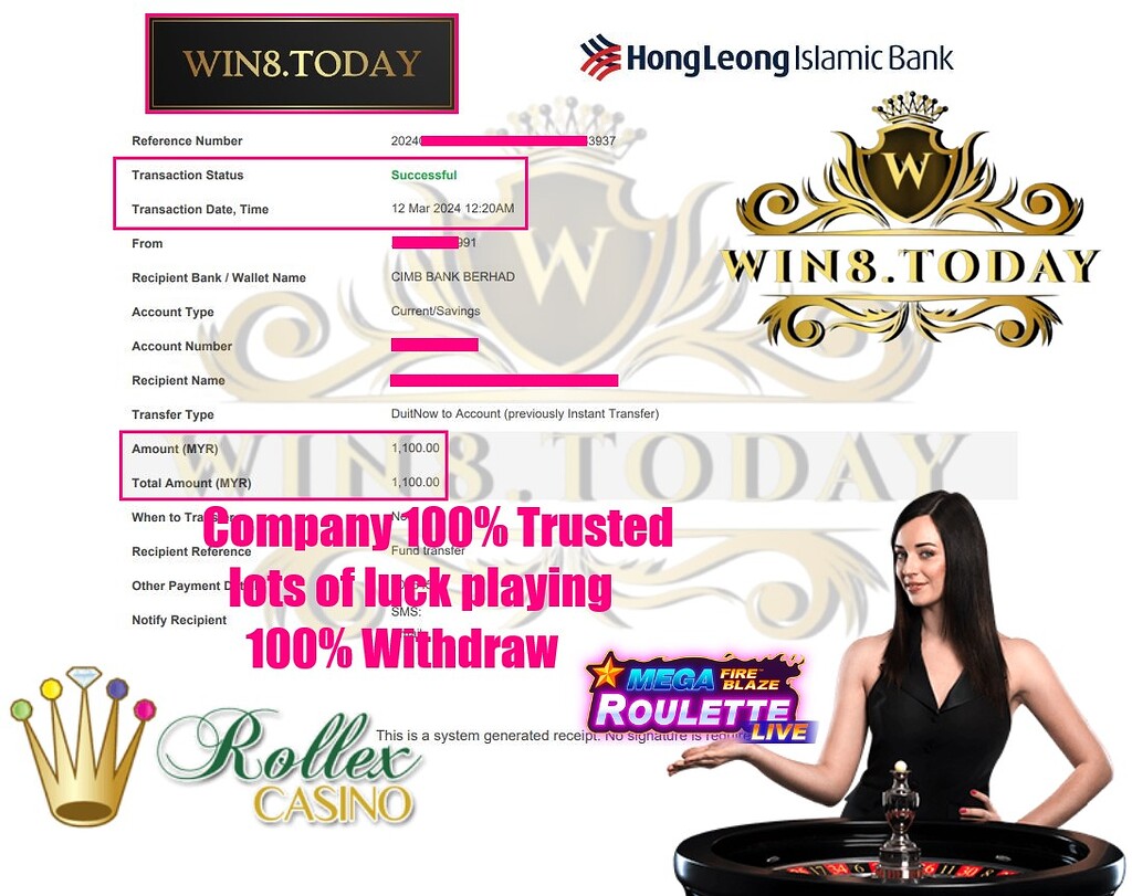  🎰 Sức hút của Rollex11: Biến 200 MYR thành 1,100 MYR! Khám phá bí quyết chiến thắng ngay! 🤑 #Rollex11 #CasinoOnline 