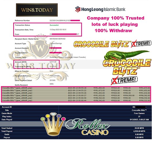 ⭐️💰Myr400.00からMyr5,011.00まで！驚愕の勝利ストーリー💵🎰 信じられないカジノゲームの連勝記録をチェック！✨🔥