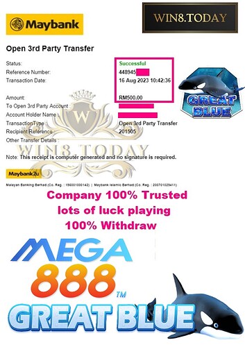 เปลี่ยนชีวิตการเล่นคาสิโนของคุณในเกม Mega888 🎉 เพียงแค่ จ่ายเงิน MYR63.00 คุณจะได้รับ MYR500.00! มาท้าทายโชคของคุณเลย! 😍💰