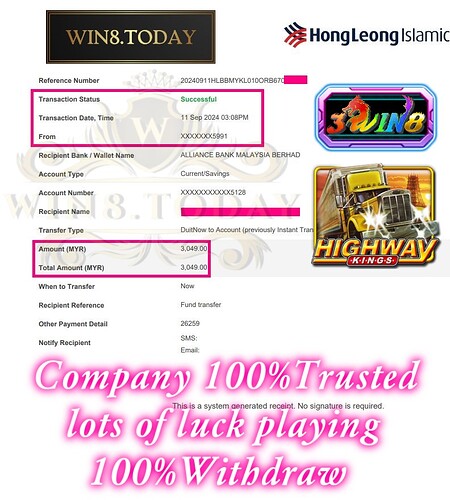 3Win8, online gaming, winning streak, gawing MYR800 ang MYR3,049, laro sa casino, slots, bonuses, promosyon