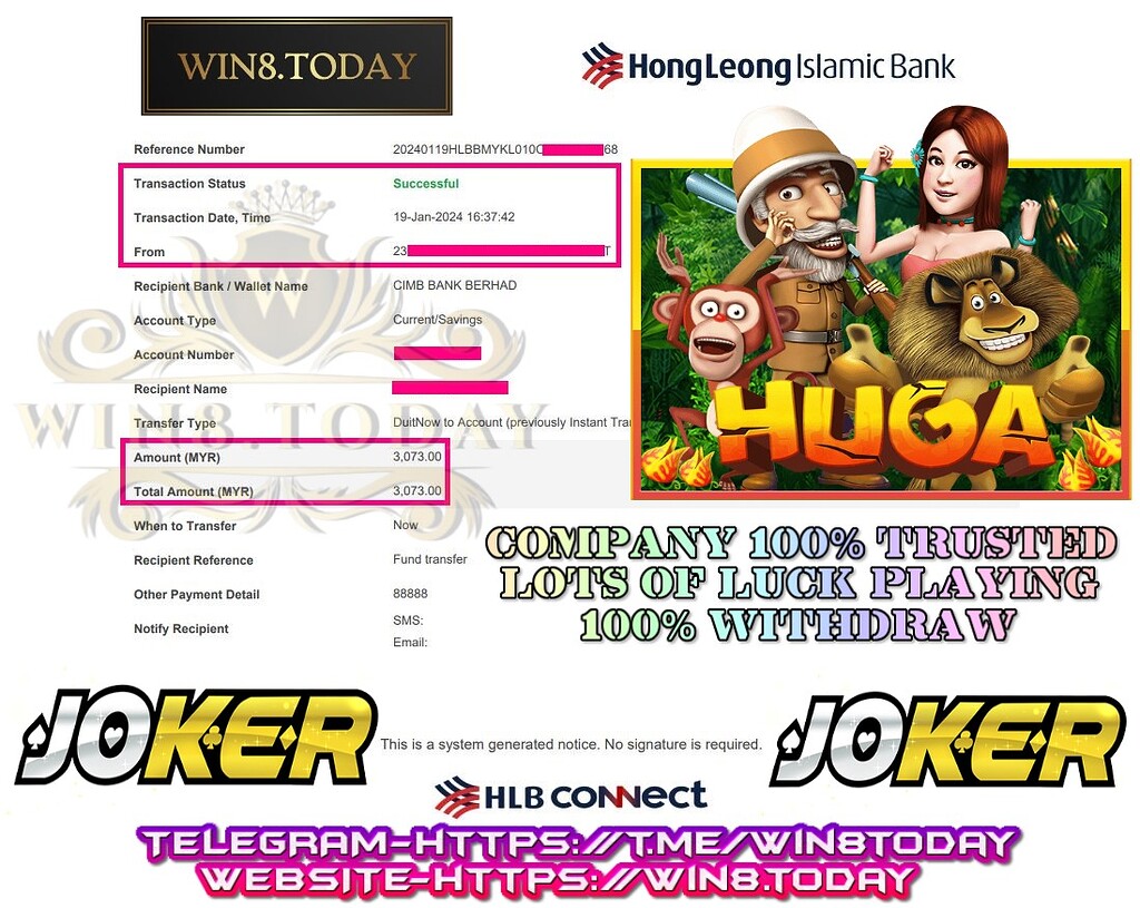 Mula sa Joker123 sa MYR400.00 hanggang MYR3,073.00: Pagbibunyag ng mga Sekreto ng Aking Di-mapaniwalang  Sunud-Sunod na Panalo!