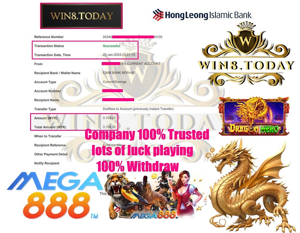  🌟 Unlock Mega888 Magic ✨ - Transform RM150 into RM3,105 with Mega888! Take a spin and double your luck today 🎰💰! Don't miss out on this incredible opportunity! 