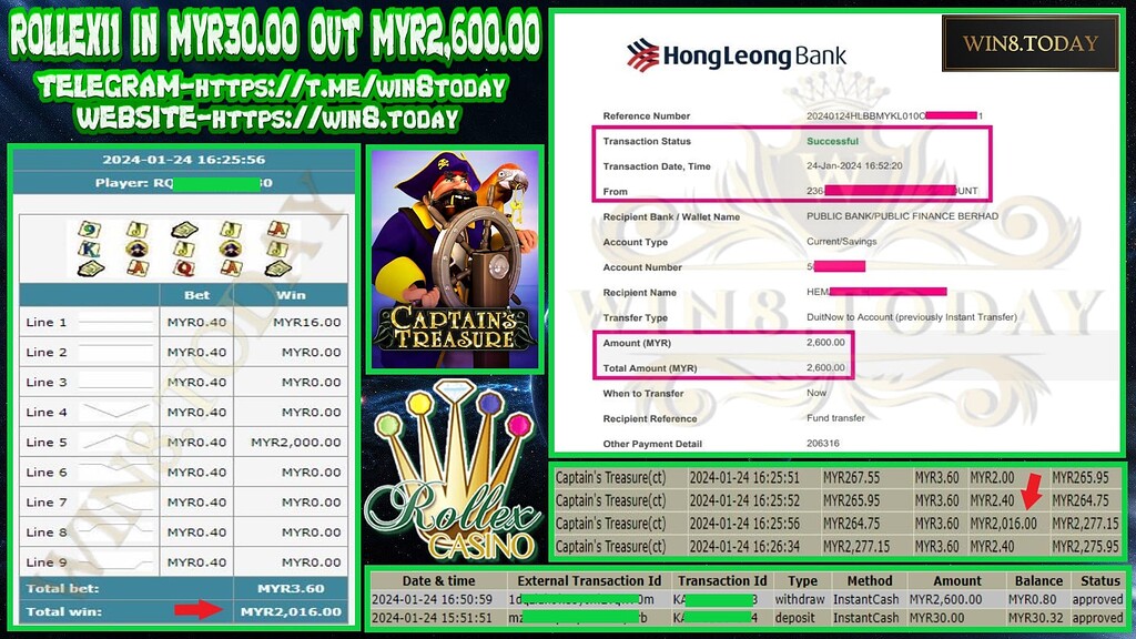 💰💥 Uncover the Secrets of Big Wins: From Rollex11 Winnings to a Whopping MYR2,600.00! 💵🎰 Don't Miss Out on These Tips for Incredible Success.