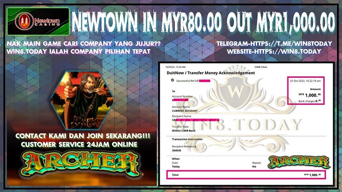 ได้ฟรีทุน MYR80.00 จาก NTC33🤑🎰 เกมคาสิโน Newtown ให้ความสนุกสนานไม่ประมาทตลอด สู่ MYR1,000.00! อ่านวิธีชนะได้ที่นี่!🔥💰