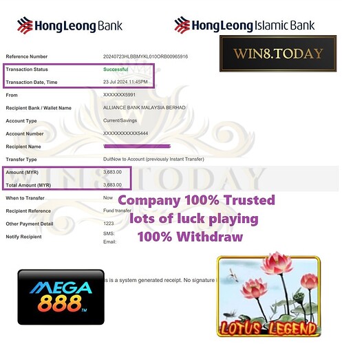 การเดินทางชนะ Mega888, MYR 250 เป็น MYR 3,683, ความสำเร็จในเกมออนไลน์