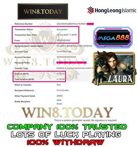 Mega888 panalong paglalakbay, MYR300 hanggang MYR4,130, mga tip sa online casino