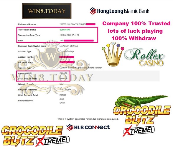  🎰 Menangi besar dengan Rollex11! 💰 Ubah MYR55.00 menjadi MYR2,000.00 dengan bermain permainan kasino terpopuler di bandar! 💥 