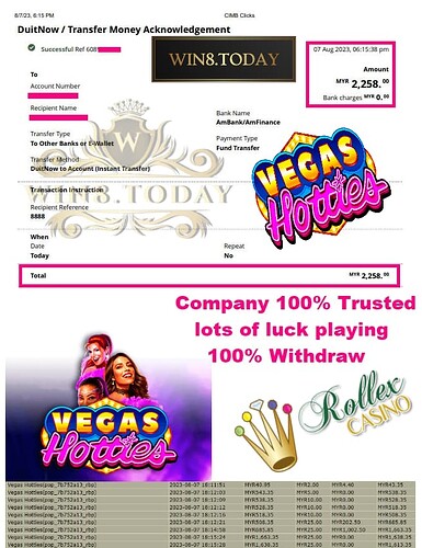  🤑 Dari RM80 hingga RM2,258: Terbongkar Rahsia Kekayaan Emas dalam Permainan Kasino Rollex11! Jangan Lewatkan Peluang! 