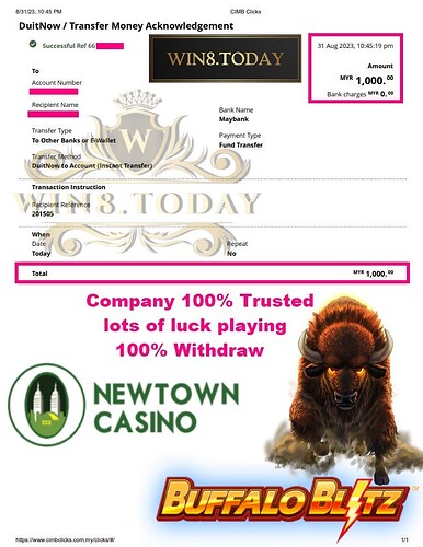  I-convert ang MYR60.00 hanggang MYR1,000.00 gamit ang NTC33 at Newtown Casino Game! 