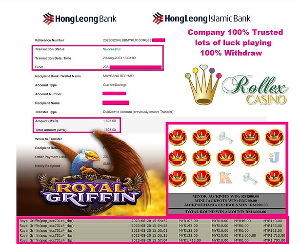Ipagpasya ang Kapalaran sa Rollex11: Pinatutunayan ang Pagbabago ng MYR40.00 Hanggang MYR1,503.00 sa Laro sa Casino!