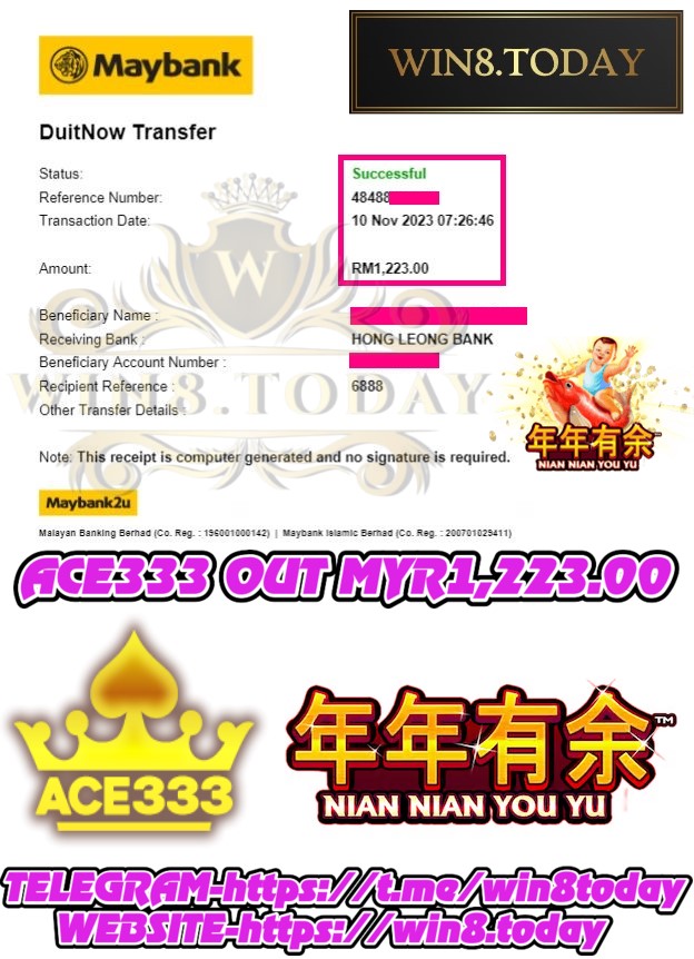  Tukar MYR60.00 jadi MYR1,223.00! Main kasino Ace333 🎰 dan raih kejutan menang besar! 🤑 