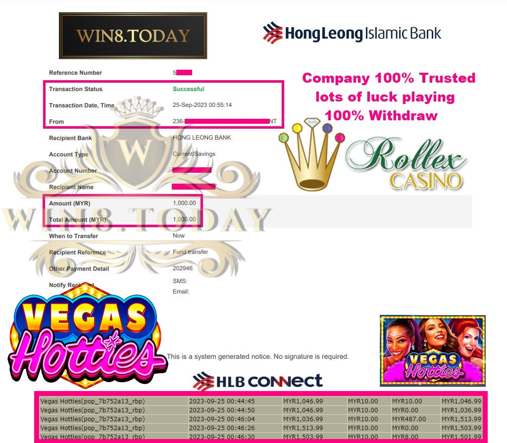Dapatkan peluang menang besar di kasino Rollex11! Mulai dari MYR75.00 hingga MYR1,000.00! 💰🎰 Jangan lepaskan peluang untuk menang besar! 🍀🤑 #kasino #Rollex11