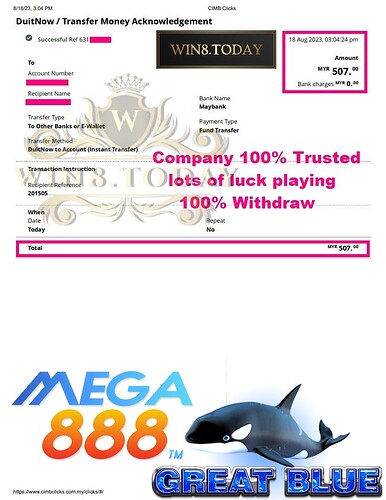Tukar MYR125.00 menjadi MYR507.00 dalam permainan kasino Mega888! 💰🎰 Menang besar hari ini dan raih keberuntungan Anda! 😍🤑
