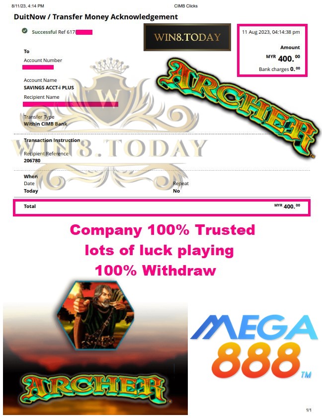 Manalo Nang Malaki sa Mega888: I-convert ang Myr50.00 sa Myr400.00 sa Laro ng Casino Mega888!