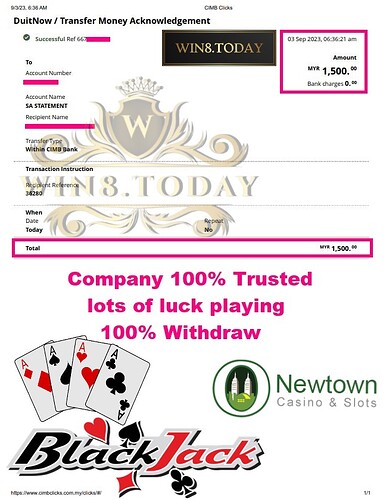 Menangi MYR1,500 dengan permainan kasino Newtown! 🎰 Jom ubah MYR63 kepada MYR1,500 dengan NTC33! 💰 Segera bergabung dan menang besar! 💥