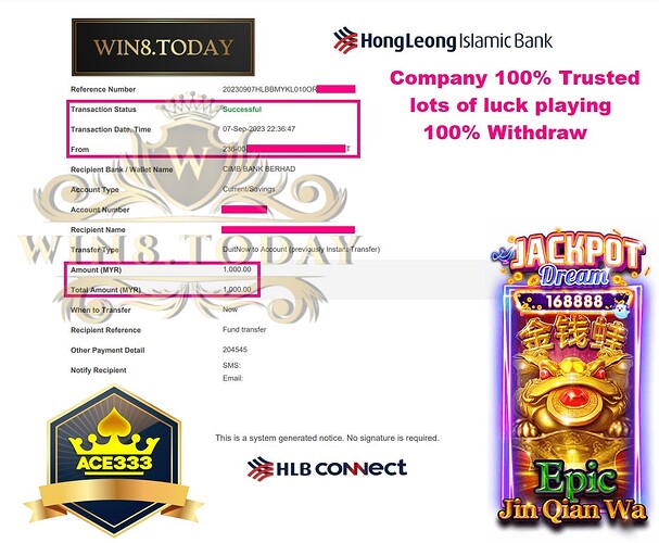 🍀💰Nâng tầm sự may mắn! Chơi Ace333 tại casino, thắng lớn với 70 MYR! Hãy thử ngay!🎰✨