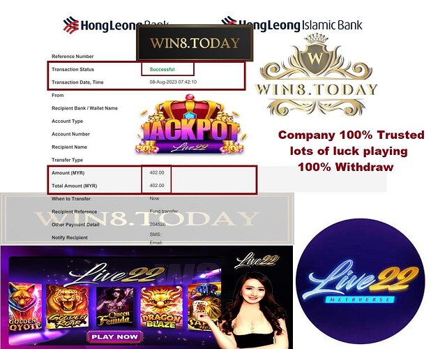  🎰🤑 Tukar RM70.00 ke RM402.00 dengan Permainan Kasino Live22 - Kemenangan Besar Menanti! Jom Sertai Sekarang! 