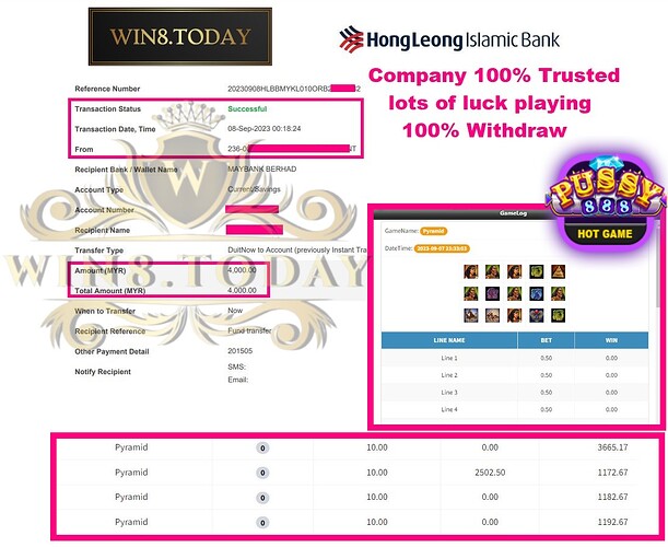 Baguhin ang Iyong Kapalaran sa Pussy888: Mula sa Myr120.00 hanggang Myr4,000.00 sa Jackpot ng Laro ng Casino!