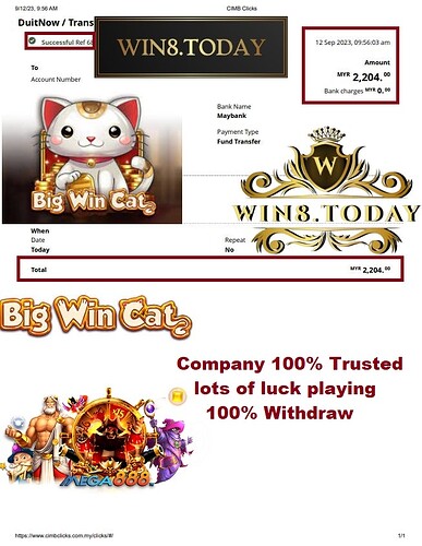  💰😱 Thử thách may mắn tại Mega888 Casino! Trúng hũ khủng MYR2,204.00 với chỉ MYR185.00! Đắm chìm trong sự ham muốn và giành giải thưởng Mega-Prizes ngay! 