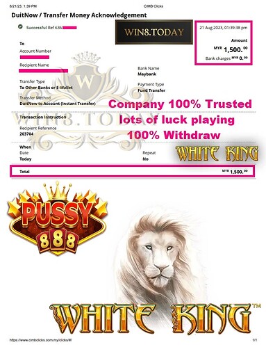  Pussy888 💰💯 - Kasino Terbaik! Menang Besar dgn MYR38.00! Peluang menang MYR1,500.00! Jom CUBA! 