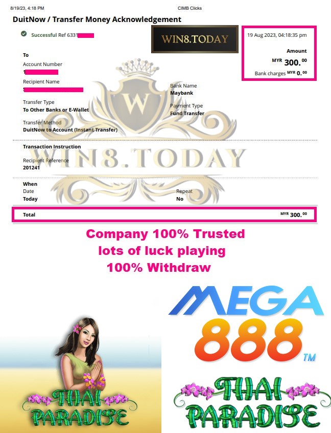  🎰💰 Play Mega888 for Big Wins! Turn MYR52.00 into MYR300.00 on the Coolest Casino Game. Join Now! 💵🔥 