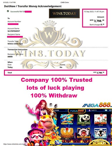 Nikmati sensasi permainan kasino Mega888 🎰 dan tukar MYR140.00 menjadi MYR3,798.00! 💰 Jom main sekarang! 😍