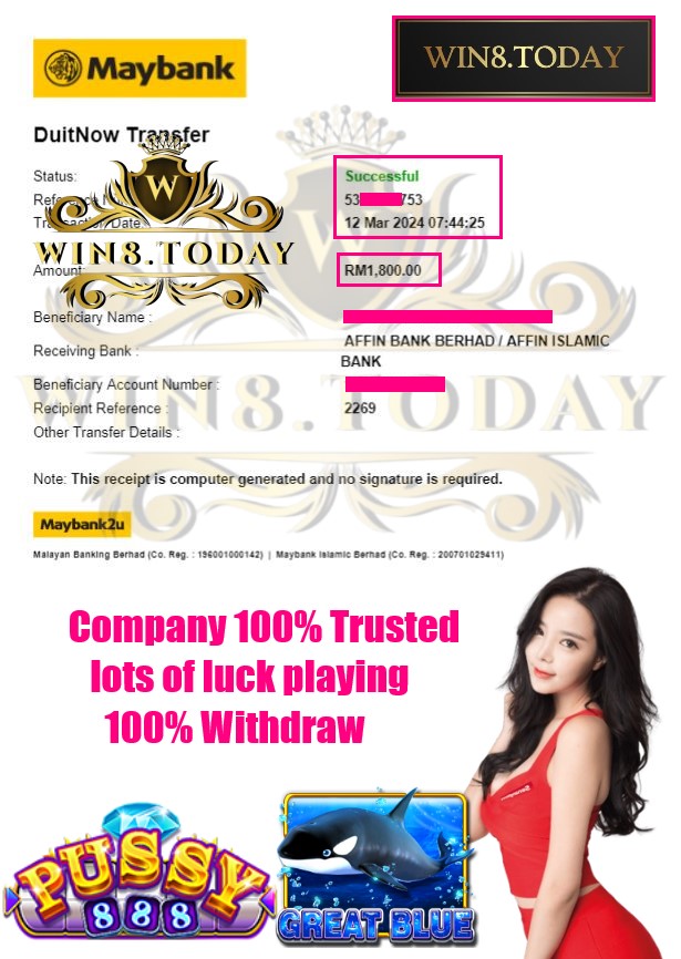 🤑 Discover the secret to turning MYR 50.00 into MYR 1,800.00 with Pussy888! Find out if it's really possible to win big today! 💰🎰 #Pussy888 #BigWins