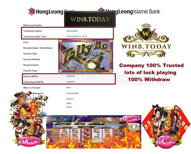  🤑💰 Ubah RM200 menjadi RM3,630 dengan main 918kiss! Temui keseruan kasino yang seru dan menarik. Jom bermain sekarang! 🎰🎲 